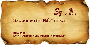 Szauervein Mónika névjegykártya